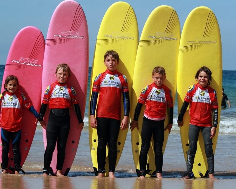 Kids with Surfboards