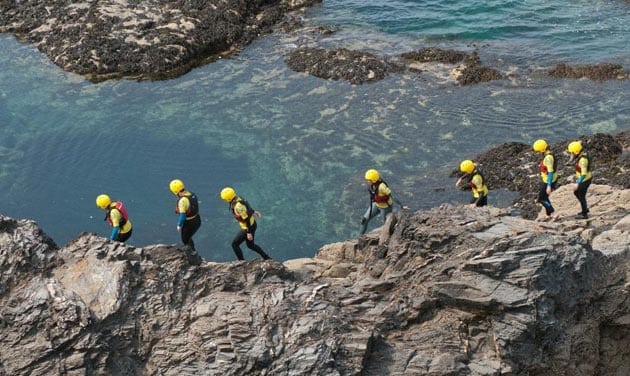 Coasteering in Cornwall