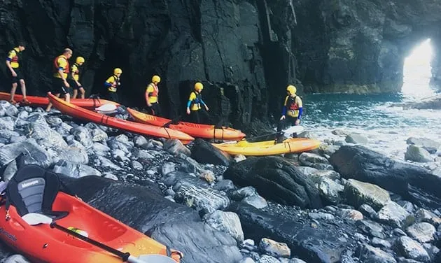 Kayaking tours - shoreline and cliffs